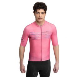 Męska koszulka rowerowa z krótkim rękawem Kolarstwo Siroko M2 Toscano. Brązowe koszulki sportowe męskie SIROKO, m, bez wzorów, z jersey, bez kołnierzyka, bez ramiączek, rowerowe. Za 254.00 zł.