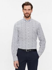 Tommy Hilfiger Koszula MW0MW33827 Niebieski Regular Fit. Niebieskie koszule męskie Tommy Hilfiger, m, bez wzorów, z bawełny, bez kołnierzyka, bez ramiączek. Za 229.99 zł.