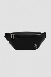 KARL LAGERFELD Czarna nerka męska Ikon Outline Bumbag. Czarne saszetki męskie KARL LAGERFELD, eleganckie. W wyprzedaży za 522.99 zł.