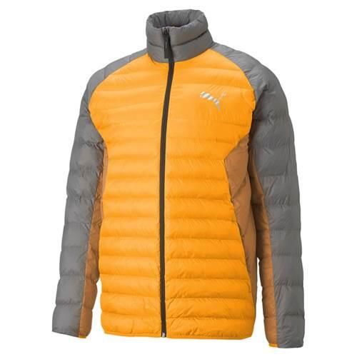 Kurtka uniwersalna męska Puma Packlite Primaloft. Brązowe kurtki męskie Puma, na zimę, l, bez wzorów, z materiału, primaloft. Za 254.15 zł.