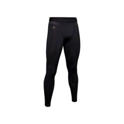 Legginsy Under Armour RUSH. Czarne legginsy sportowe męskie Under Armour, s, bez wzorów, z materiału, na fitness i siłownię. Za 292.80 zł.