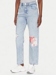 Tommy Jeans Jeansy Layla DW0DW20017 Niebieski Straight Fit. Niebieskie jeansy damskie Tommy Jeans. Za 379.99 zł.