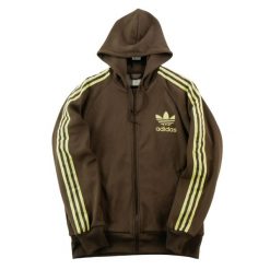 Second life - Bluza z kapturem Męska Trefoil - Stan bardzo dobry. Brązowe bluzy męskie Adidas, m, bez wzorów, z dresówki, z kapturem. Za 164.76 zł.