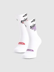 4F Skarpety casual za kostkę (2-pack) damskie - multikolor 35-38. Skarpety damskie 4f, bez wzorów, z materiału. Za 49.99 zł.