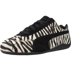 Buty PUMA YELLOW SPEEDCAT ZEBRA WNS Nadruk zwierzęcy. Żółte obuwie sportowe damskie Puma, bez wzorów, z tkaniny, trekkingowe. Za 373.99 zł.