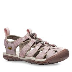 Sandały Keen. Czerwone obuwie sportowe damskie Keen, bez wzorów, trekkingowe. Za 329.99 zł.