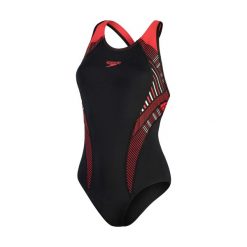 Strój pływacki jednoczęściowy Speedo Plastisol Laneback. Czarne kostiumy jednoczęściowe damskie Speedo, xs, bez wzorów, sportowe, do pływania. Za 139.99 zł.
