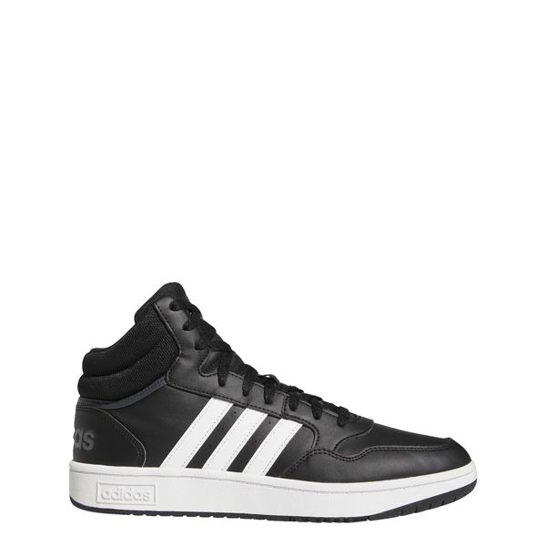 Buty do koszykówki dla dorosłych Adidas Hoops 3.0 Mid Lifestyle Basketball. Białe buty sportowe męskie Adidas, bez zapięcia, do koszykówki. W wyprzedaży za 259.75 zł.