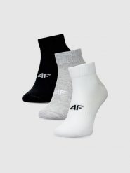 4F Skarpetki casual za kostkę (3-pack) damskie - multikolor 35-38. Skarpety damskie 4f, bez wzorów, z bawełny. Za 49.99 zł.