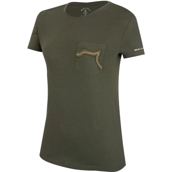 T-shirt damski Wild Country Session. Zielone t-shirty damskie WILD COUNTRY, s, bez wzorów, z bawełny, bez kołnierzyka. Za 280.50 zł.