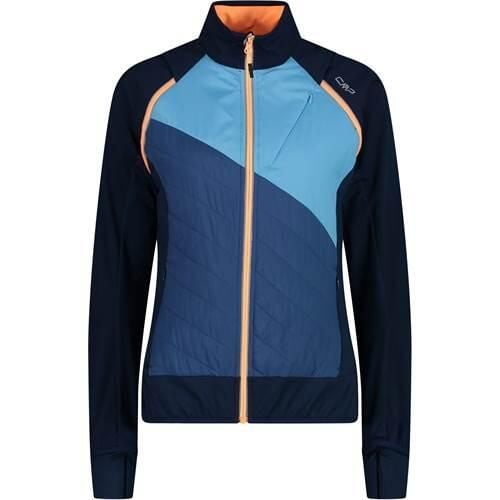 Kurtka trekkingowa damska CMP 30A2276. Niebieskie kurtki damskie CMP, na jesień, m, bez wzorów, z materiału, bez kaptura, trekkingowe, primaloft. Za 199.99 zł.