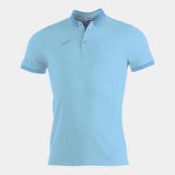 Koszulka polo do tenisa męska Joma Bali II. Niebieskie koszulki polo męskie Joma, m, bez wzorów, sportowe, bez ramiączek. Za 248.00 zł.