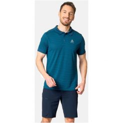 Koszulka męska Odlo Polo NIKKO DRY. Czarne koszulki polo męskie Odlo, m, bez wzorów, bez ramiączek. W wyprzedaży za 223.99 zł.