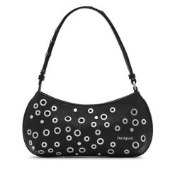 Torebka Desigual. Czarne torebki do ręki damskie Desigual, bez wzorów, klasyczne, bez dodatków. Za 209.99 zł.