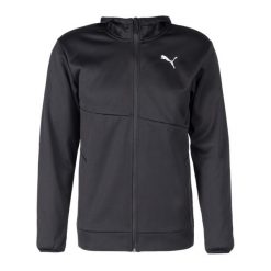 Bluza treningowa męska PUMA Train All Day Pwr Fleece. Czarne bluzy męskie Puma, m, bez wzorów, bez kaptura, na fitness i siłownię. Za 129.99 zł.