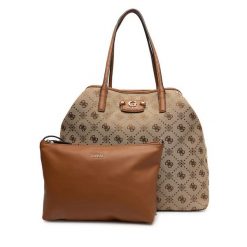 Torebka Guess. Brązowe torebki do ręki damskie Guess, z aplikacjami, bez dodatków. Za 489.99 zł.