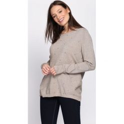 Beżowy Sweter Fast Drive. Brązowe swetry damskie Born2be, na jesień. Za 59.99 zł.