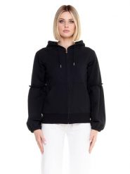 Bluza miękka z bawełna z kaptur na co dzień. Fioletowe bluzy damskie LEONE 1947 APPAREL, l, bez wzorów, z bawełny, bez kaptura. Za 105.21 zł.