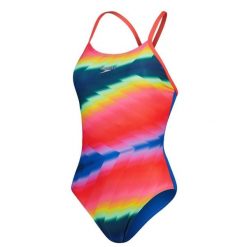Strój kąpielowy jednoczęściowy damski na basen Speedo Allover. Czerwone kostiumy jednoczęściowe damskie Speedo, m, bez wzorów, sportowe, do pływania. Za 241.98 zł.