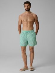 4F Spodenki plażowe boardshorty męskie - zielone XXL. Zielone kąpielówki męskie 4f, m, bez wzorów, na fitness i siłownię. Za 149.99 zł.