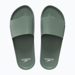 Klapki basenowe antypoślizgowe męskie Speedo Slide Entry. Zielone klapki męskie Speedo, sportowe. Za 79.94 zł.