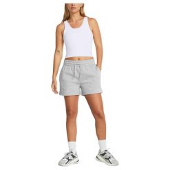 Spodenki damskie komfortowe Under Armour 1382723. Szare obuwie sportowe damskie Under Armour, bez wzorów, na fitness i siłownię. Za 169.99 zł.