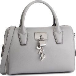 Torebka DKNY - Elissa-Tz Satchel-Pe R84DH929 Melange GRG. Szare torebki do ręki damskie DKNY, bez wzorów, ze skóry, bez dodatków. W wyprzedaży za 589.00 zł.