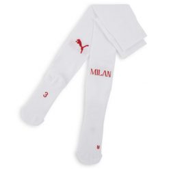 Męskie gładkie skarpety AC Milan PUMA White For All Time Red. Białe legginsy sportowe męskie Puma, l, bez wzorów, do piłki nożnej. Za 99.00 zł.