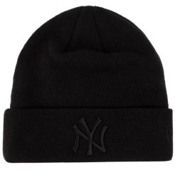 Bonnet tricot New Era MLB Essential New York Yankees. Czarne czapki i kapelusze męskie New Era, bez wzorów, z dzianiny. Za 139.99 zł.