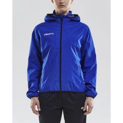 Wodoodporna wiatrówka damska Craft. Niebieskie kurtki damskie Craft, bez wzorów, bez kaptura. W wyprzedaży za 351.15 zł.