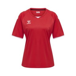 Koszulka damska Hummel hmlhmlCORE volley. Czerwone koszulki sportowe damskie Hummel, xl, bez wzorów, bez kołnierzyka, bez ramiączek, do piłki nożnej. Za 144.00 zł.
