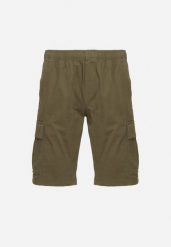 Ciemnozielone Szorty Cargo z Bawełny Vikiitori. Zielone szorty męskie Born2be, na lato, l, bez wzorów, z bawełny, eleganckie. Za 74.99 zł.