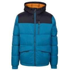 Męska Kurtka Puchowa Erris. Niebieskie kurtki męskie Trespass, m, bez wzorów, z puchu, trekkingowe. Za 392.99 zł.
