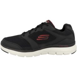Buty treningowe męskie, Skechers Flex Advantage 4.0. Czarne buty sportowe męskie Skechers, z materiału, bez zapięcia, trekkingowe. W wyprzedaży za 273.20 zł.