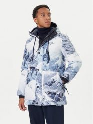 Guess Kurtka puchowa M5BL0O W3282 Niebieski Regular Fit. Niebieskie kurtki męskie Guess, m, z aplikacjami, z puchu, bez kaptura. Za 1,259.00 zł.