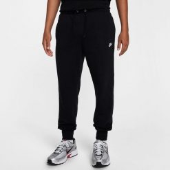 Spodnie sportowe męskie Nike Club. Czarne spodnie sportowe męskie Nike, m, bez wzorów, z bawełny, na fitness i siłownię. Za 297.00 zł.