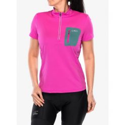 Koszulka rowerowa damska CMP Lush T-Shirt Free Bike. Czerwone koszulki sportowe damskie CMP, bez wzorów, bez kołnierzyka, bez ramiączek, rowerowe. Za 151.99 zł.
