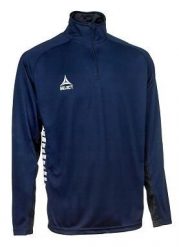 Bluza dresowa męska rozpinana Select SPAIN 1/2 ZIP granatowa. Niebieskie bluzy męskie Select, m, bez wzorów, z dresówki, bez kaptura, na fitness i siłownię. Za 156.15 zł.