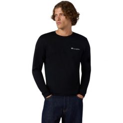 Koszulka męska Champion Longsleeve Tee. Czarne bluzki z długim rękawem męskie Champion, m, bez wzorów, bez kołnierzyka. Za 95.00 zł.