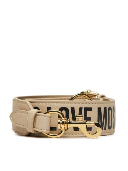 LOVE MOSCHINO Wymienny pasek do torebki JC6404PP1LLV111A Beżowy. Brązowe torebki do ręki damskie Love Moschino, bez wzorów, ze skóry, bez dodatków. Za 239.99 zł.