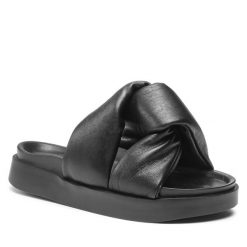 Klapki Inuikii. Czarne klapki damskie Inuikii, bez wzorów, bez obcasa. Za 629.99 zł.