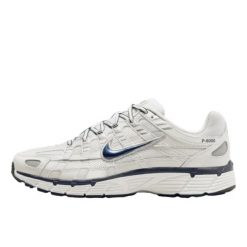 Buty do chodzenia dla dorosłych Nike P-6000 Obsidian Summit White. Białe obuwie sportowe damskie Nike, bez wzorów, ze skóry, do biegania. Za 923.98 zł.