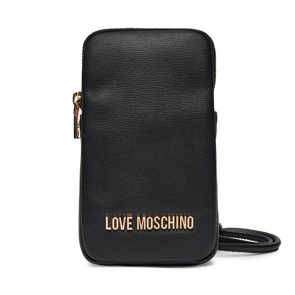 Torebka LOVE MOSCHINO. Czarne listonoszki damskie Love Moschino, bez wzorów, wizytowe, bez dodatków. Za 449.99 zł.