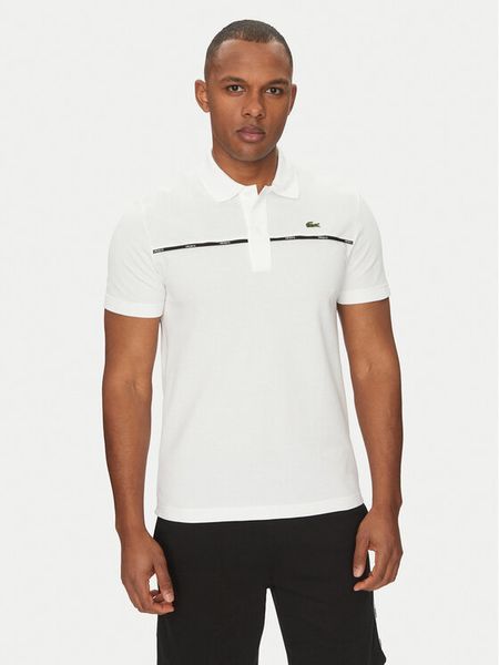 Lacoste Polo PH9863 Biały Regular Fit. Białe koszulki polo męskie Lacoste, m, bez wzorów, z bawełny, bez ramiączek. Za 319.99 zł.