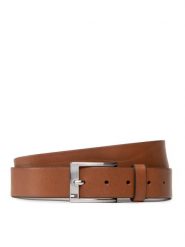 Tommy Hilfiger Pasek Męski New Aly Belt AM0AM08363 Brązowy. Brązowe paski damskie Tommy Hilfiger, bez wzorów, ze skóry. Za 119.99 zł.