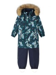 Reima Kombinezon zimowy Kipina 5100040C Granatowy Regular Fit. Niebieskie buty zimowe chłopięce Reima, bez wzorów, z syntetyku, bez zapięcia. Za 799.99 zł.