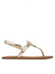 MICHAEL Michael Kors Sandały MK01394710 Złoty. Żółte sandały dziewczęce MICHAEL Michael Kors, ze skóry, bez zapięcia. Za 209.99 zł.