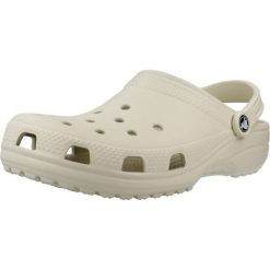 Klapki dla dorosłych Crocs Classic. Brązowe skarpety damskie Crocs, bez wzorów, z materiału. Za 269.00 zł.