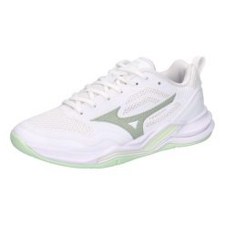Damskie buty halowe Mizuno Wave Stealth Pro. Białe obuwie sportowe damskie Mizuno, bez wzorów, z materiału, na fitness i siłownię, mizuno wave. Za 565.25 zł.