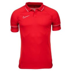 Koszulka Mężczyzna Nike Academy 21 czerwony. Białe koszulki sportowe męskie Nike, m, bez wzorów, bez kołnierzyka, bez ramiączek, do piłki nożnej. W wyprzedaży za 112.10 zł.